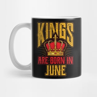 Kings are Born in June Birthday Gift Mug